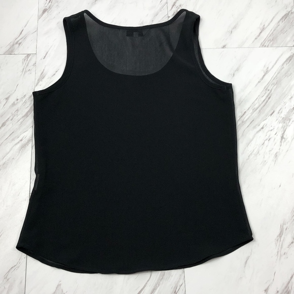 Cline-Kolarek Sheer Black Top Size Small EUC - Picture 2 of 6